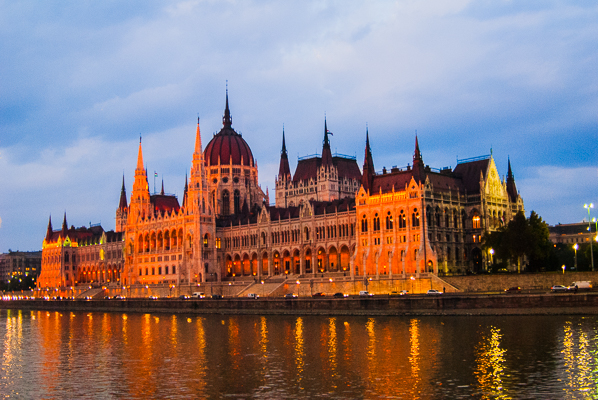 Hungary Parliament on the Danube River.