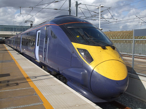 High speed electric powered trains.