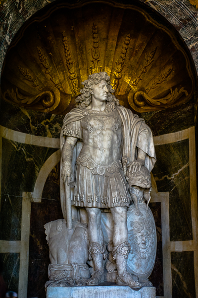 Statue in the Versailles Palace, France.