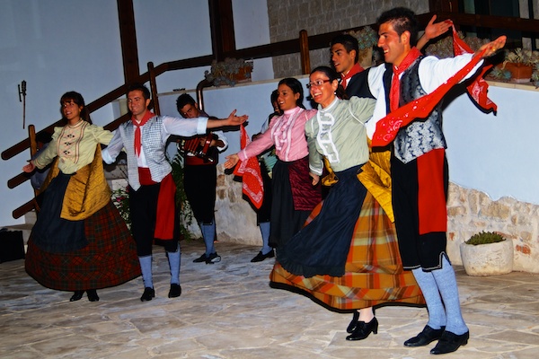 Folk dancers.
