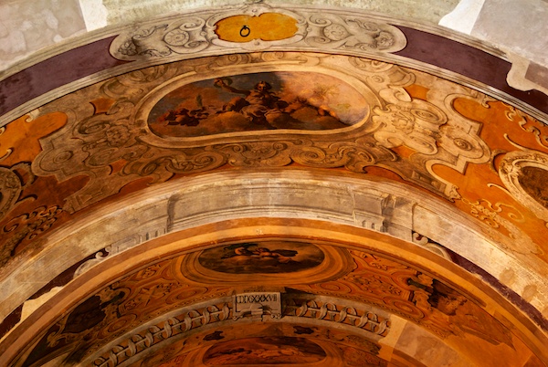 Ceiling in Royal Palace in Palermo.